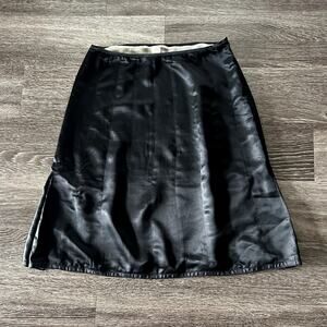 Vintage Marc Jacobs Black Silk Blend Bias Cut Midi Skirt Size 8 Made in USA EUC‎